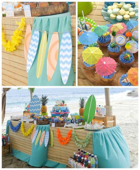 beach themed kids party