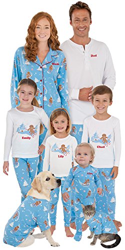 Gingerbread Fun Matching Pajamas for the Whole Family
