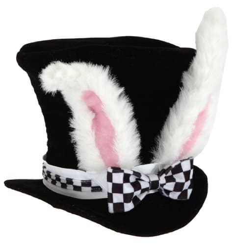 White Rabbit Ears Top Hat