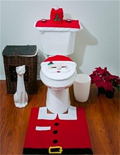 Generic Santa Toilet Seat Cover and Rug Set