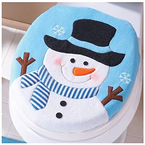 Toilet Seat Cover, Snowman Lid Single Toilet Cover