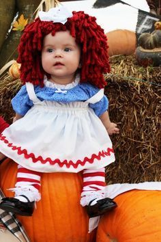 Raggedy Ann has been around for many years so she is very popular and this costume is so adorable.