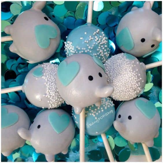 Cute Elephant Cake Pops for any Baby Shower