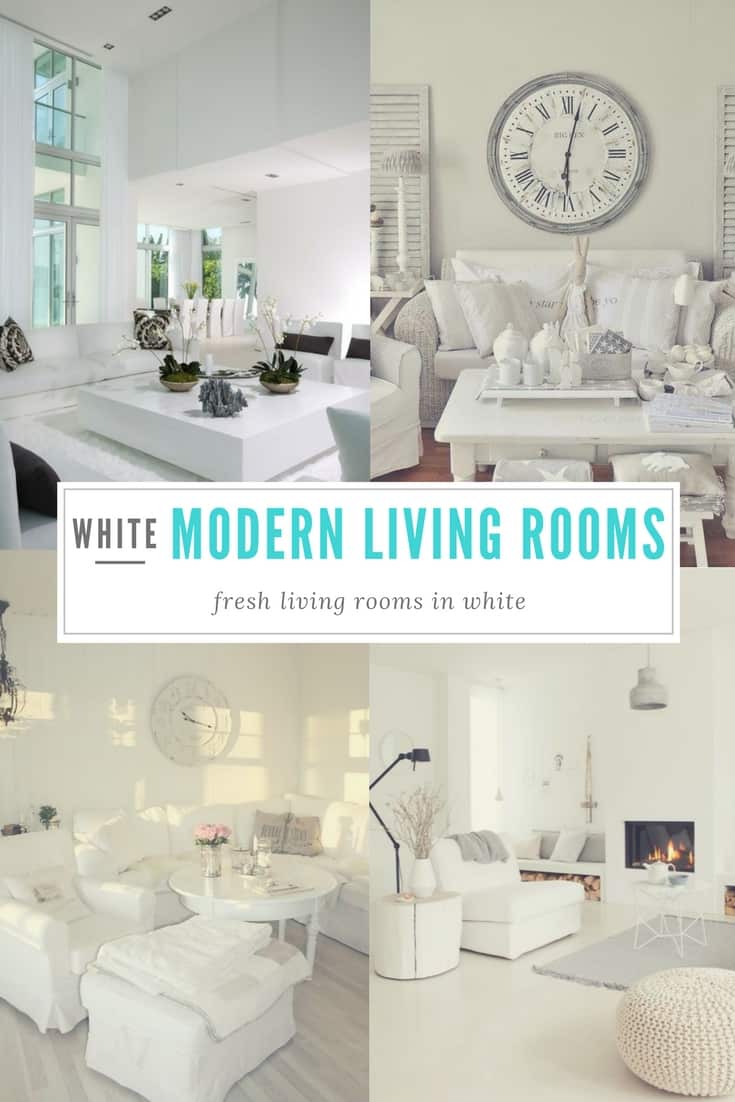 White Modern Living Rooms perfect canvas for any living room, crisp and clean