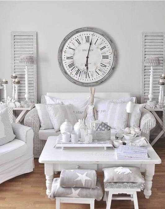 Small rooms look great in white as it makes them look bigger, white modern living rooms