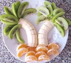 palm tree looking snacks for kids