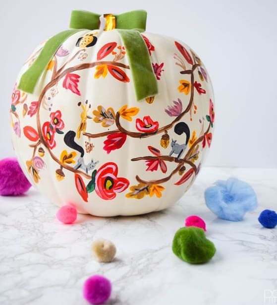 Just some ideas of how to hand paint your pumpkins to get a different look