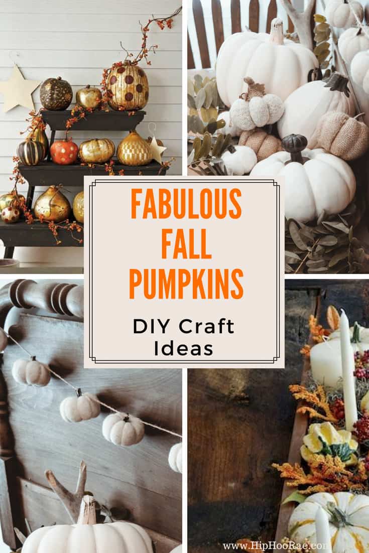 Collage of 4 fabulous fall pumpkin ideas