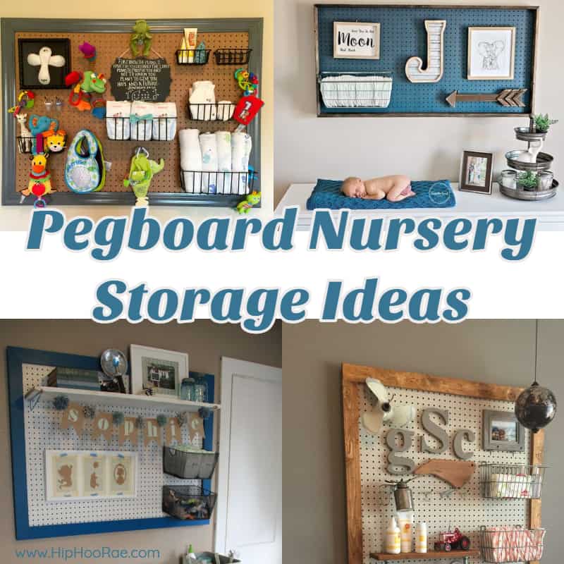 Pegboard Nursery Storage