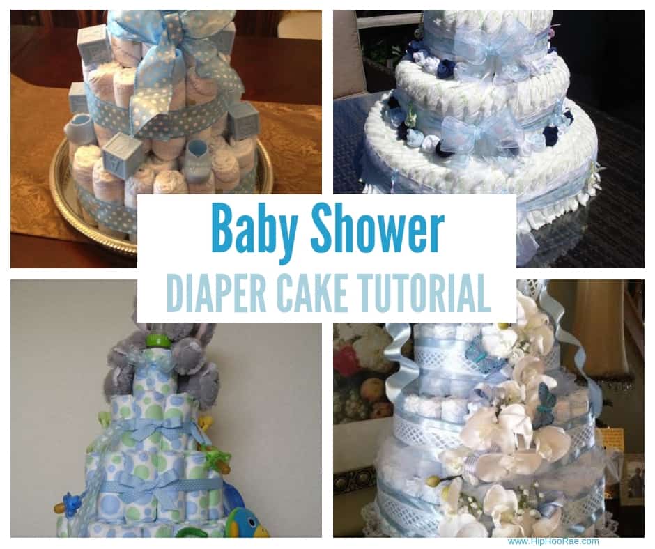 Baby Shower Diaper Cake Tutorial