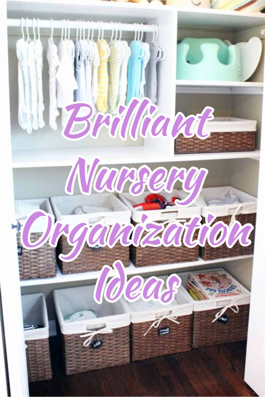 Baby Nursery Closet that is organized