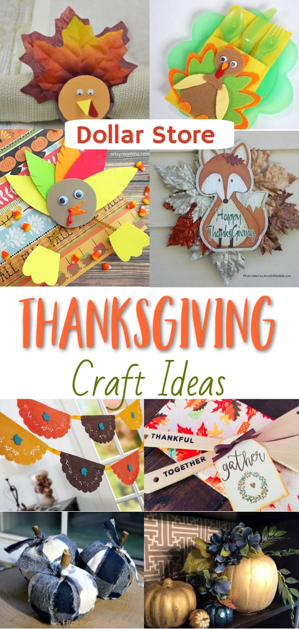 Dollar Store Thanksgiving Arts and Craft Ideas