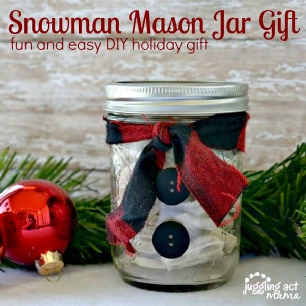 Snowman Mason Jar Gift