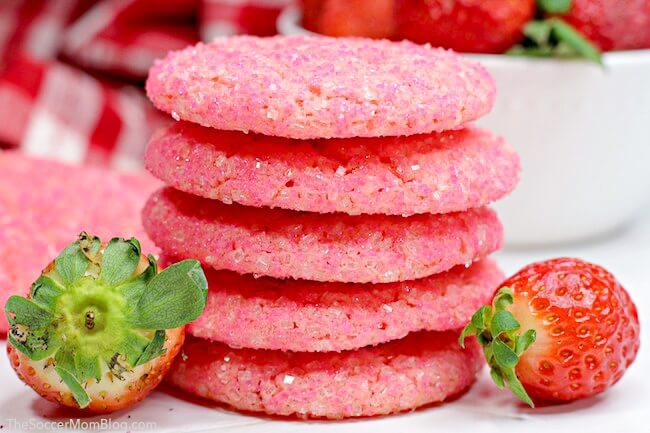 Pink Strawberry cookies