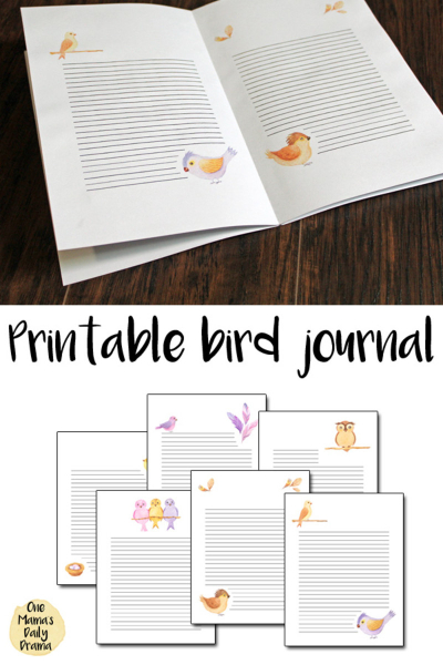 Printable Bird Journal
