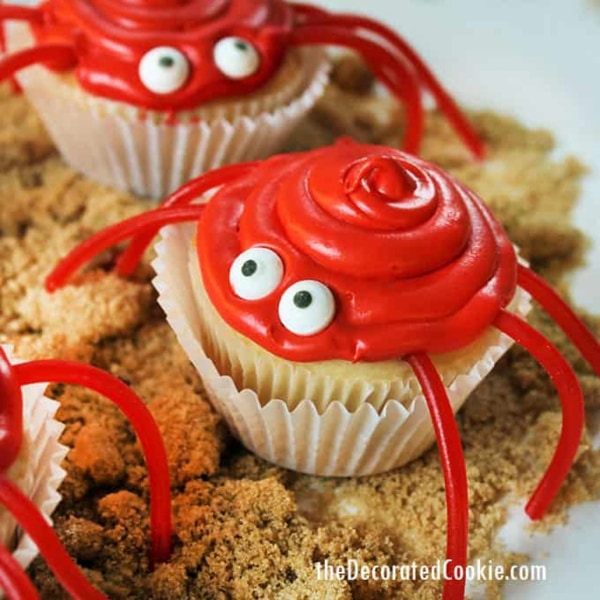 Cupcake crabs Perfect for a summer party or Beach themed party