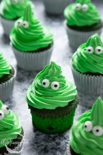 Green Monster Cupcakes