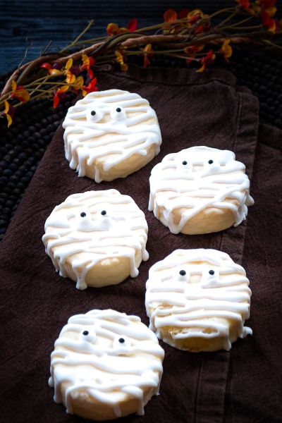 Mummy Halloween Cookies