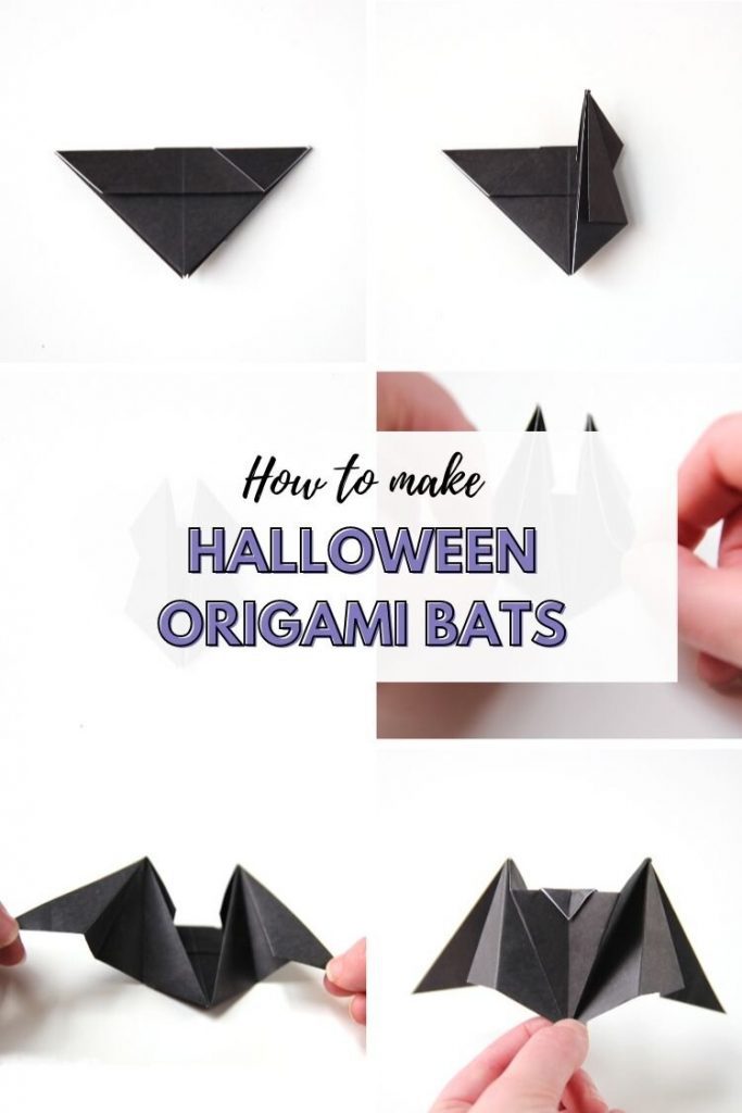 How to make Halloween origami Bats