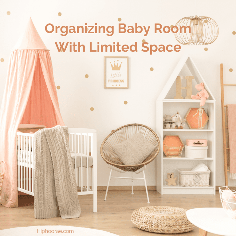 Pretty Peach Nursery Organize Baby Room