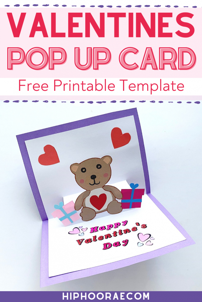 Teddy Bear Valentines Day Pop Up Card Pinterest Pin
