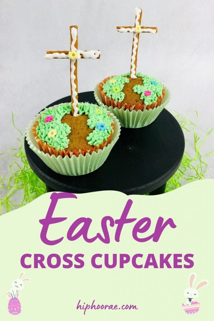 Carrot Cake Easter Cross Cupcakes