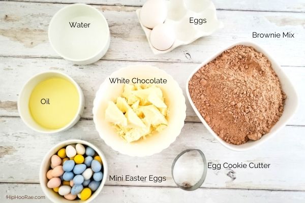 Easter Egg Brownies-Ingredients