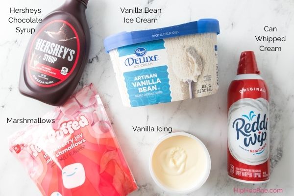 Ingredients needed to make Funfetti Vanilla Milkshake