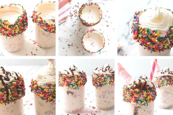Steps to make Vanilla Funfetti Milkshake