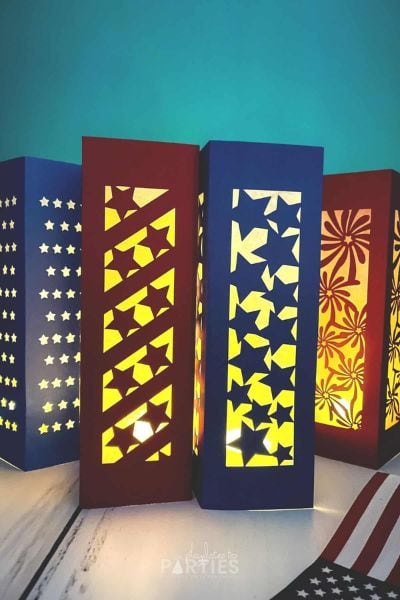 Patriotic DIY Paper Lanterns
