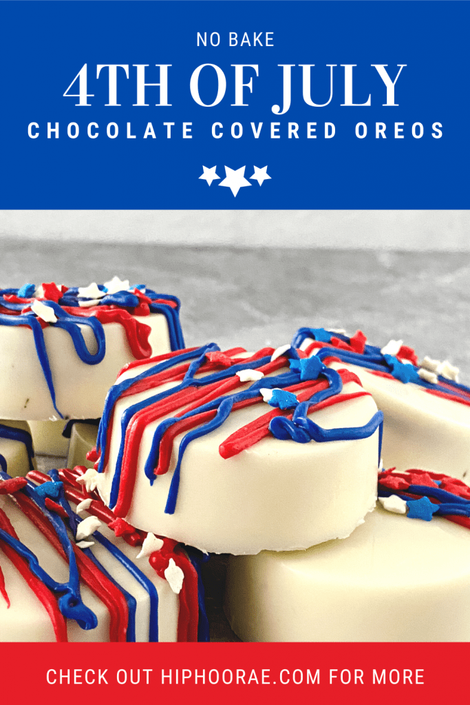 4th of July Chocolate covered oreos