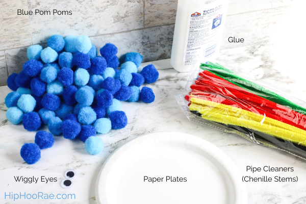 Blue Bird Pom Pom Craft supplies