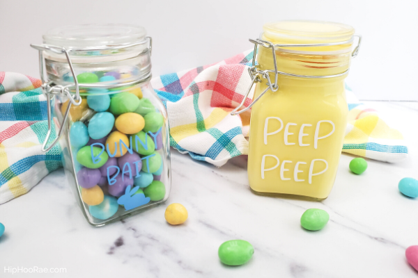 Cricut Easter Jars with candy