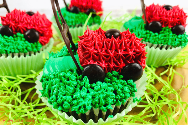 DIY Father's Day Lawn Mower Cupcakes