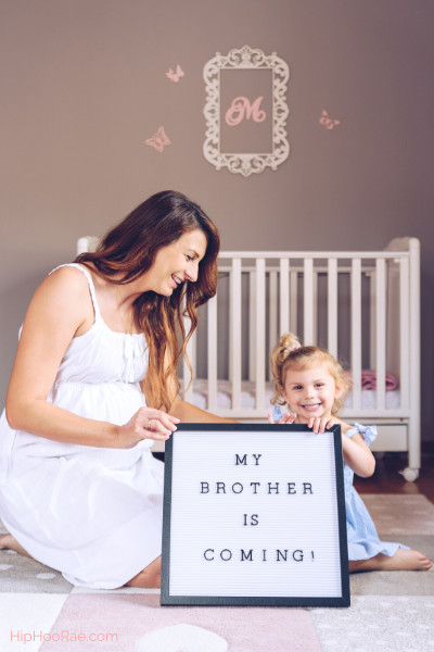 My Brother is coming announcement board