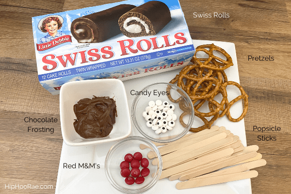 swiss cake roll reindeer ingredients