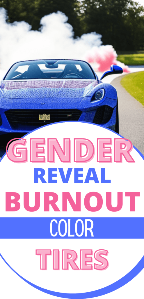 Gender Reveal Burnout smoke tires - Gender Reveal Baby Shower - Tire Burnout Kit