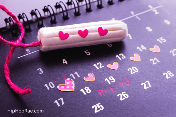 Tampons and calendar