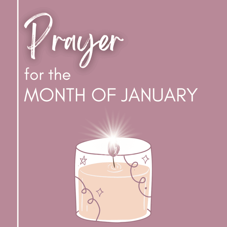 Prayer for the Month of January