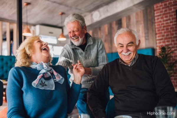 Group of seniors laughing