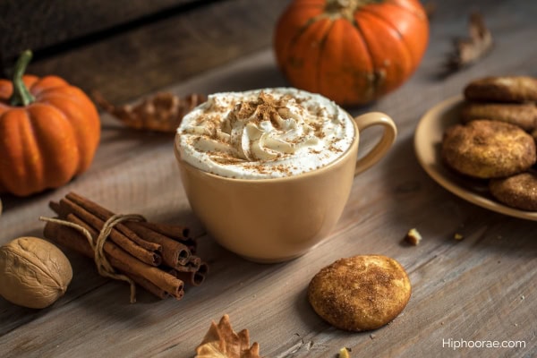 Fall drink pumpkin spice latte