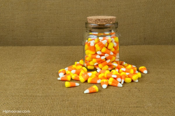 Jar full of candy corn