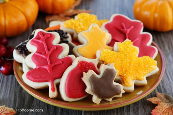 Fall themed cookies