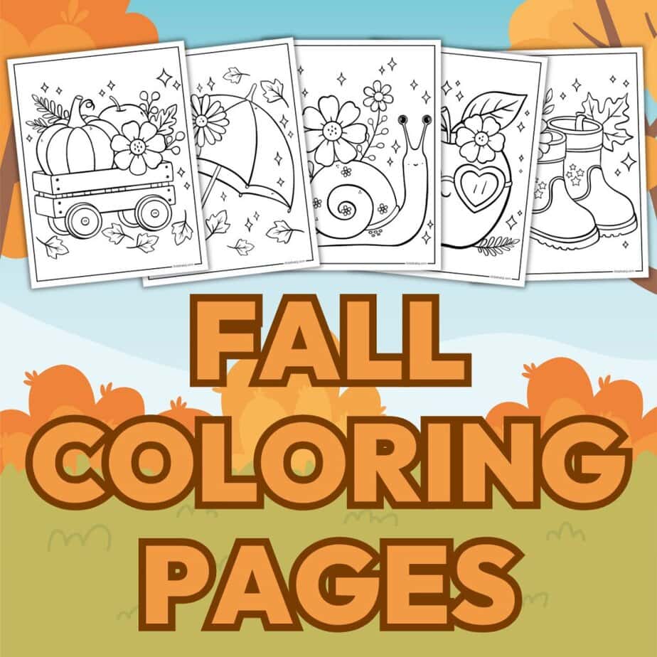 fall coloring sheets