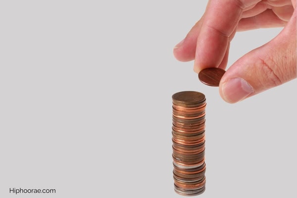 stacking pennies
