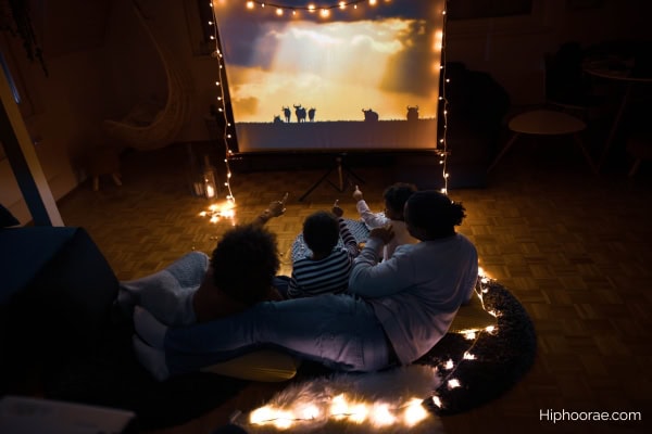 family movie night at home