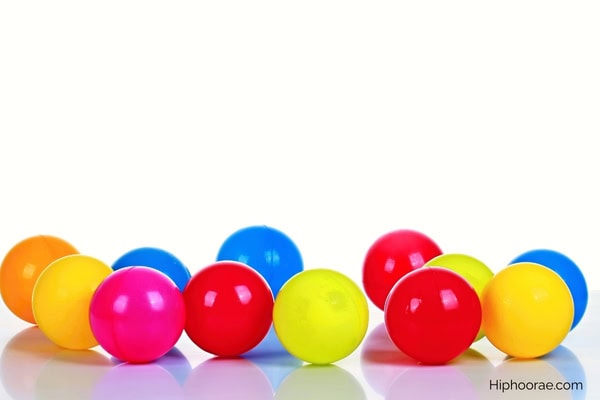 small plastic balls in various colors
