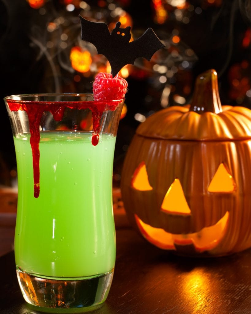 witches brew green mocktail