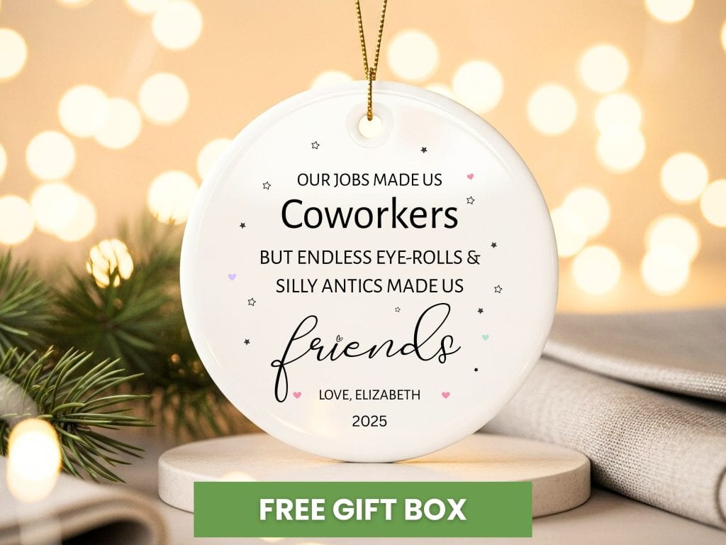 Coworker personalized ornament
