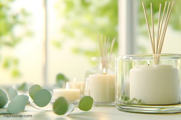 scented candles with diffuser